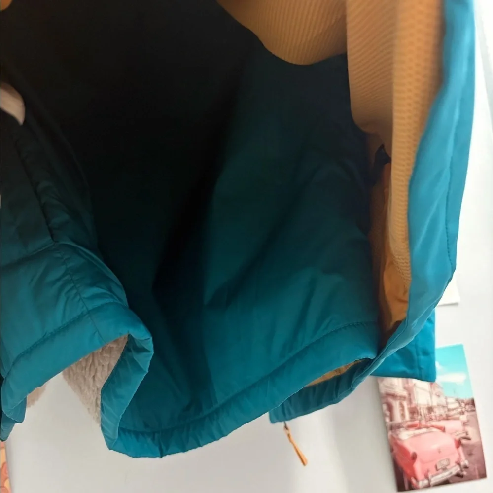 Patagonia Blue Jacket with Yellow Details